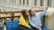 Lifestyle selfie portrait of two young positive woman having fun, making selfie