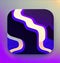 Lifestyle Simulation Software App Icon. Generative AI.