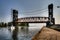 Lift bridge over a ships canal, Burlington, Canada