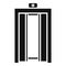 Lift elevator icon, simple style