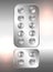 Lift /elevator push buttons with numbers and braille code for blind people - Vector