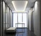 Lift lobby modern design with marble floor and stool seating