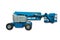 Lifting boom lift on isolation white background., Heavy equipment.