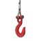 Lifting crane hook and steel rope