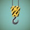 Lifting hook. Stock illustration.