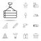 lifting of pipes icon. construction icons universal set for web and mobile