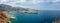 Ligaria beach panorama. Lygaria bay