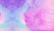 Light alcohol ink painted sky blue, pink and purple color abstract background. Bright watercolor texture effect for invitations