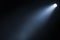 Light beam isolated on black background