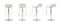 Light Beige leather Swivel bar Stool