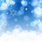 Light blue blur background for christmas with