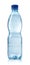 Light blue bottle of sparkling water