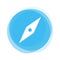 Light blue Button: Compass