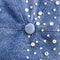 Light-blue denim with blue and silver rhinestones, background