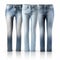 Light Blue Denim Jeans Mockup Set - Akihiko Yoshida Style