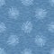 Light blue denim marl seamless pattern with patterned daisy. Jeans bleached texture fabric textile. Vector dyed cotton melange t