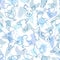 Light Blue Farm Animal Pattern Design