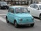 Light blue Fiat 500