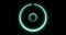 Light blue-green aqua menthe circles with soft glow as loading progress bar