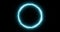 Light blue low poly circle loading progress bar. Neon glow