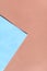 Light Blue  and pink trendy color blocking mock up with space for text