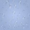 Light blue transparent water drops vector background