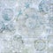 Light blue vintage doily grungy background