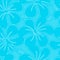 Light blue and white hibiscus lines seamless pattern