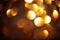 Light brown defocus. Glitter in defocus, new year and christmas