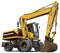 Light-brown excavator