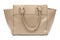 A light brown ladies tote handbag
