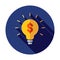 Light bulb with dollar symbol business concept. Money idea icon. Dollar icon.