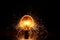 Light bulb exploding emitting sparks