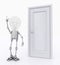 Light bulb figure and front door