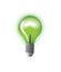 Light bulb green illustration