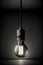 A Light Bulb Hanging From A Black Cord. Generative AI