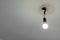 Light Bulb Hanging From Ceiling Illuminated Wire White Blank