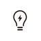 Light bulb icon for line vector