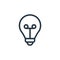 light bulb icon vector from smarthome concept. Thin line illustration of light bulb editable stroke. light bulb linear sign for
