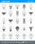 Light bulb icons - Illustration