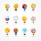 Light bulb - idea, creative, technology icons