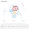 Light bulb idea infographics template with icons and elements. Creative concept.