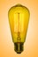 Light bulb idea. Lamp Edison retro style. Electric glow