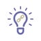 Light bulb idea link icon