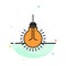 Light, Bulb, Idea, Tips, Suggestion Abstract Flat Color Icon Template