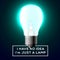 Light bulb with innovation idea concept.