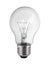 Light bulb, isolated, Realistic photo image