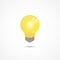 Light bulb isometric icon 3d vector illustration