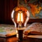 Light bulb with map, showing creative travel concepts and ideas