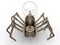 Light bulb mechanical spider concept